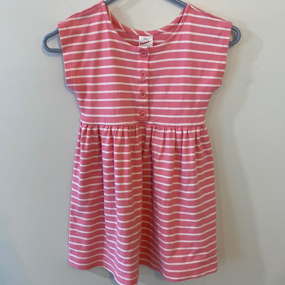 Hanna Andersson Cotton sleeveless dress pink Sz 5